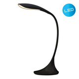 Lampe à table à LED "Alf" en métal et en plastique en noir, avec LED intégrée