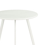 Table d'appoint d'extérieur Seattle Blanc