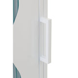 Vitrine J-Line - métal/verre - blanc - 120 cm