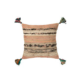 Ambiance décorative avec le coussin tressé Chindi