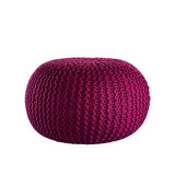 Pouf Premium Ø45 cm Seat tabouret à tricot Pouf à l'intérieur de la terrasse Pool Garden Sustainable