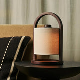 Lampe rechargeable en bois marron foncé River