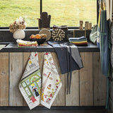 Lot gant de cuisine/manique recyclé Grace Forêt 15 x 32