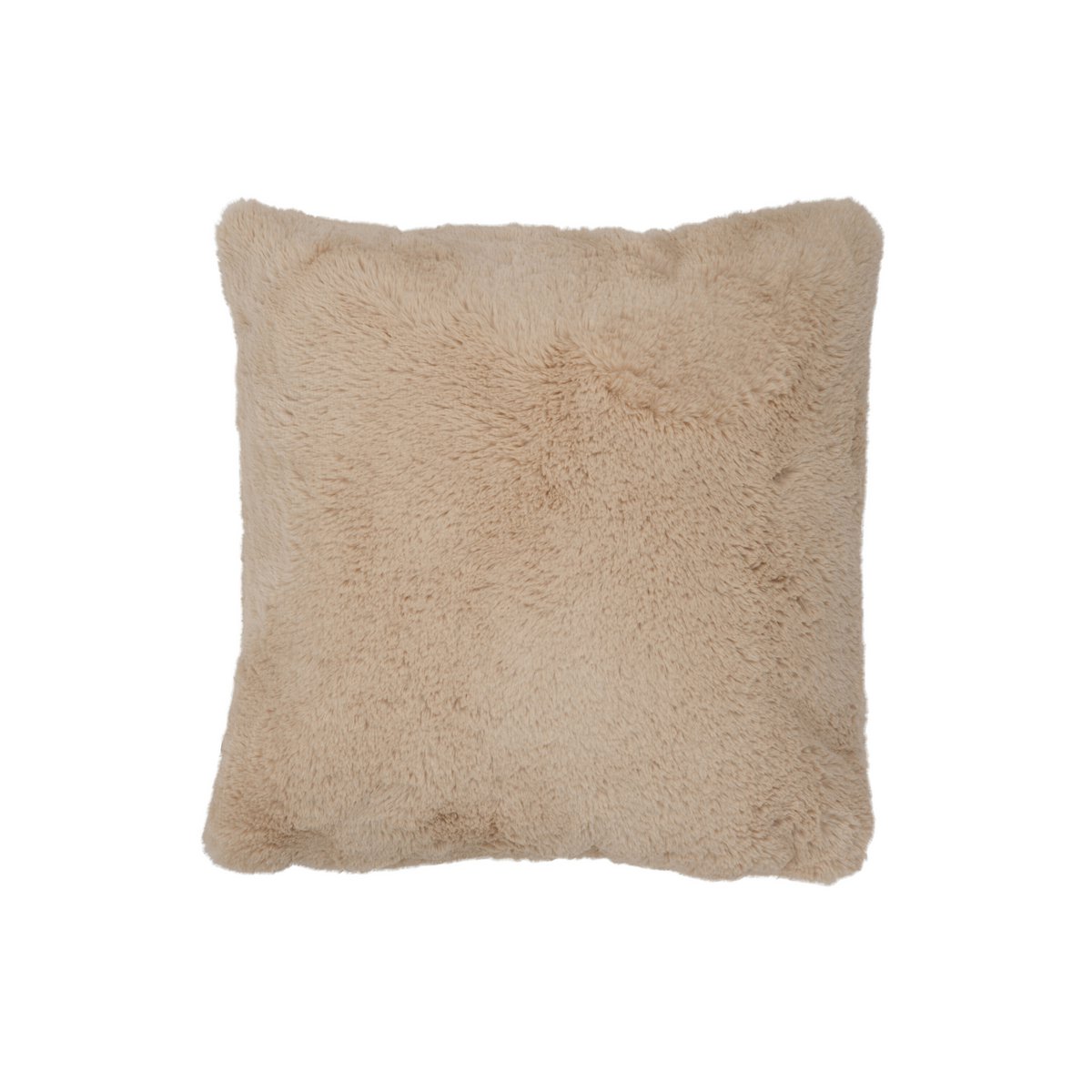 Coussin J-Line Cutie beige en polyester, détail du tissu