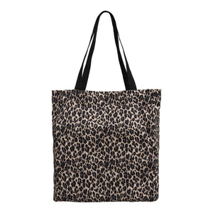Sac cabas Ava léopard vue de face avec motif distinctif