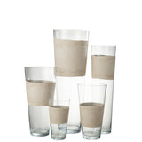 Vase J-Line Delph en verre beige, vue de face