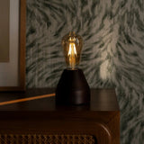 Lampe de table rechargeable marron foncé Zavi