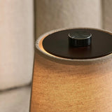 Lampe rechargeable en bois marron foncé Rover