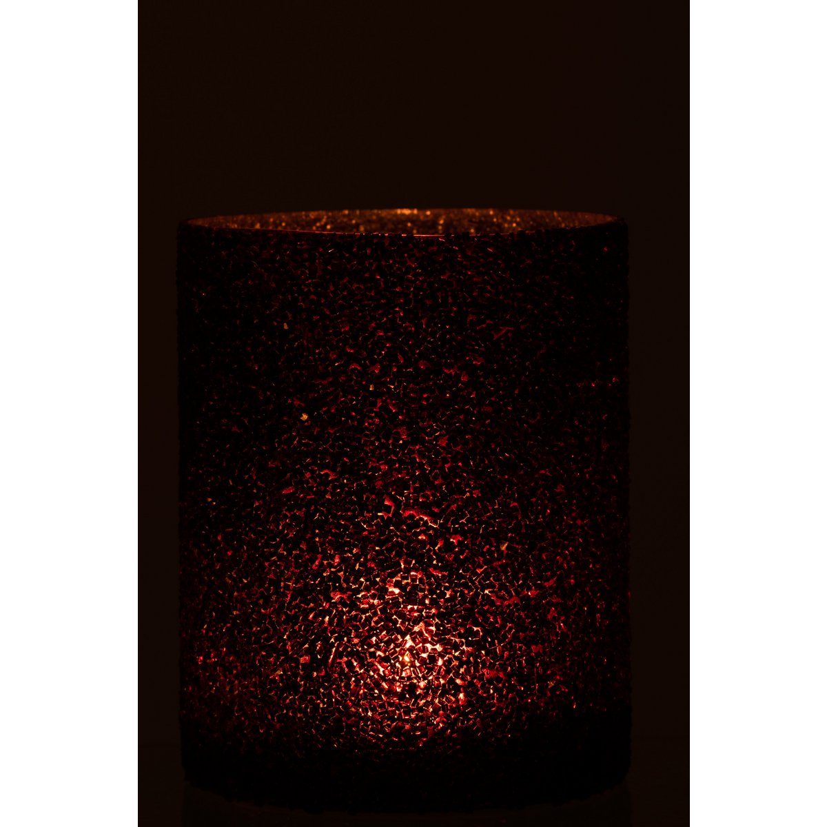 Lanterne J-Line Glitter, vue de côté avec reflet lumineux