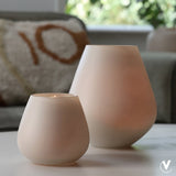 Lot de 2 photophores en verre beige Tasman XS