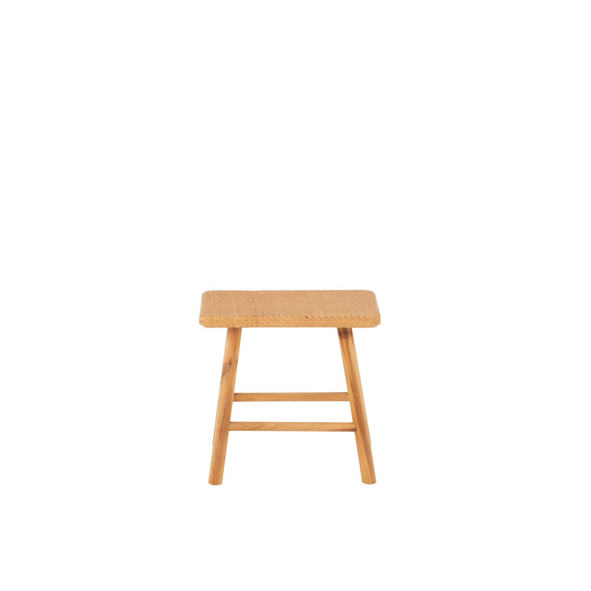 Détail du tabouret J-Line, finition en bois naturel