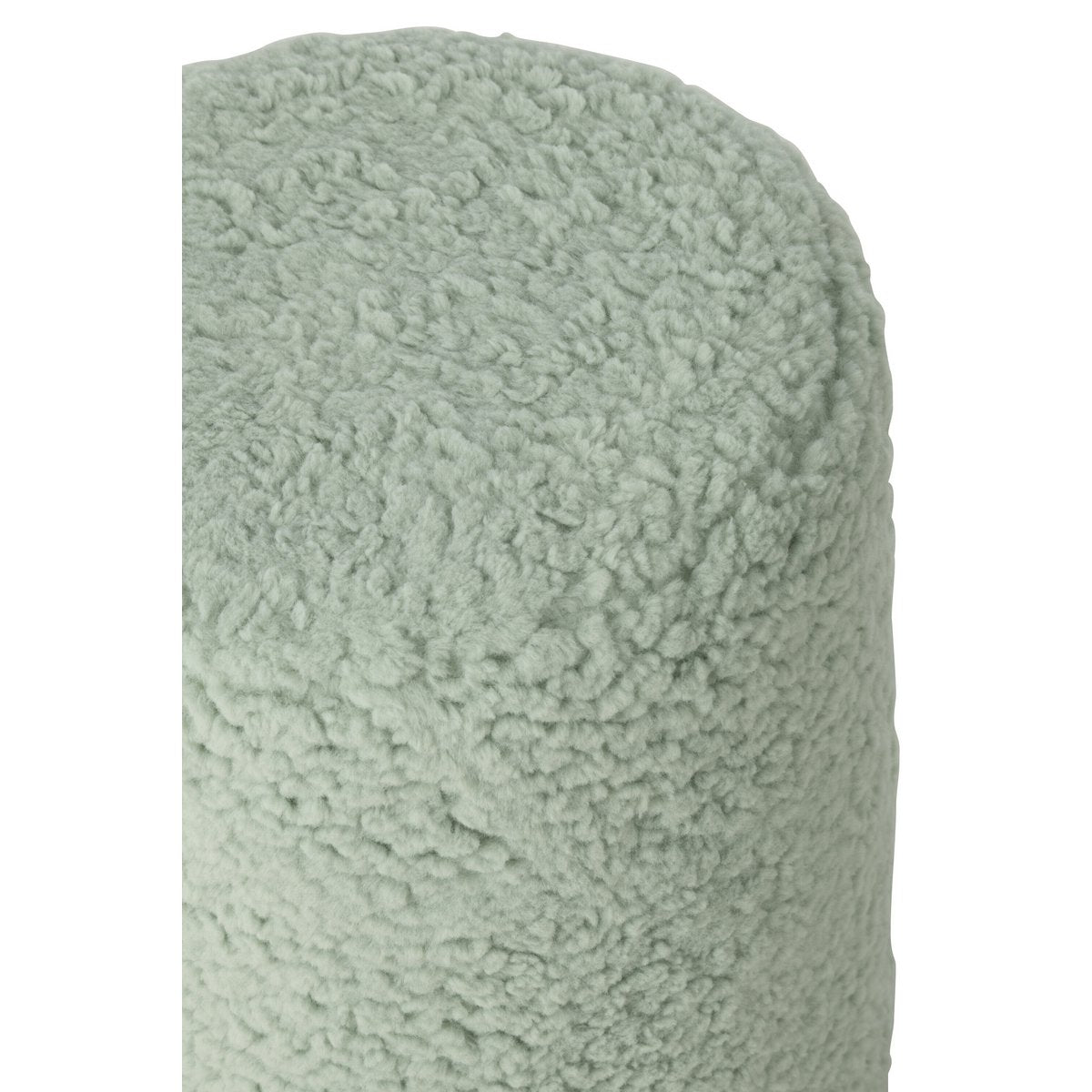 Détail du tabouret J-Line en fourrure, mettant en avant la texture