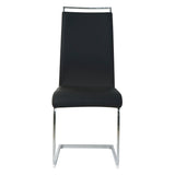 Détail du cuir synthétique de la chaise cantilever