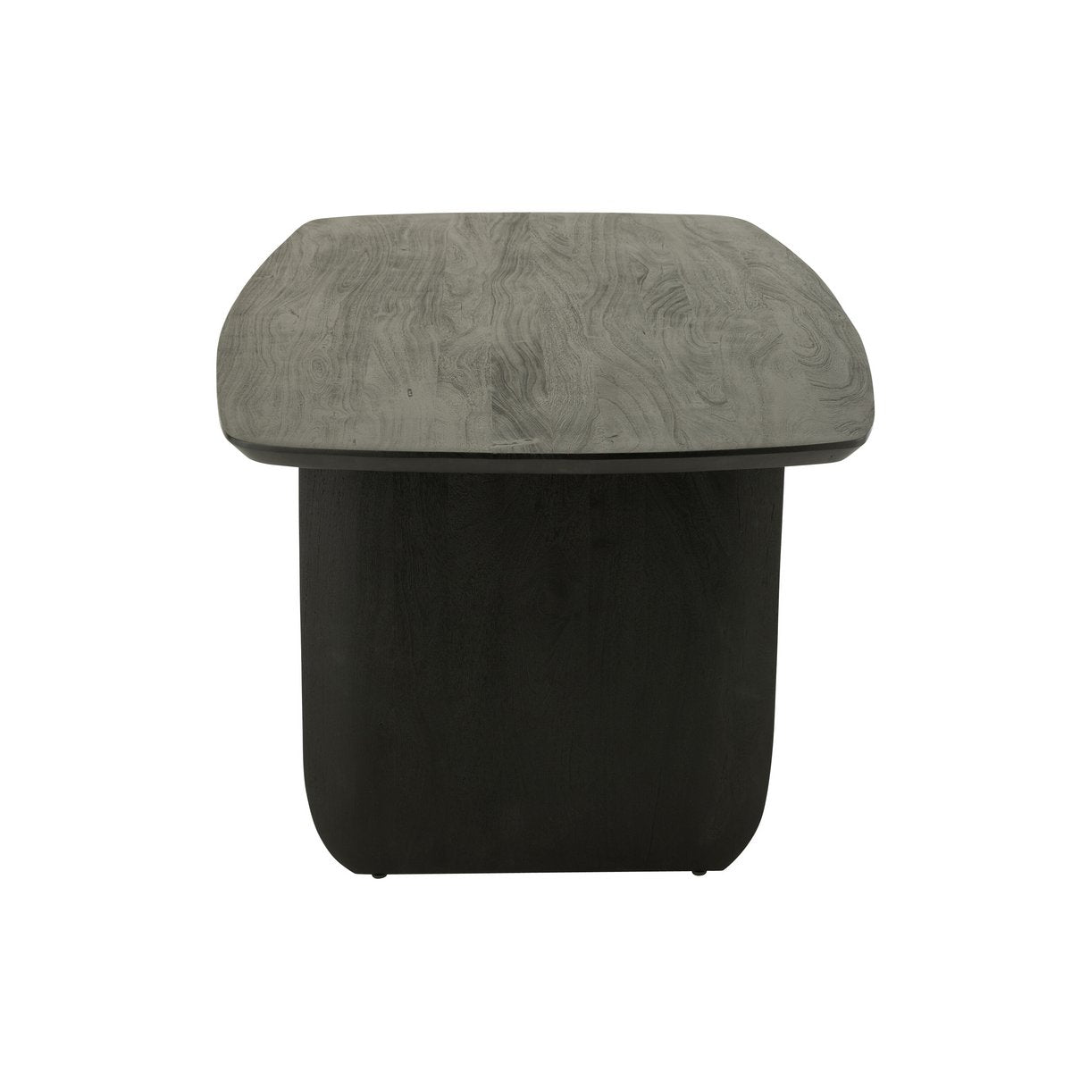 Détail du bois noir de la table J-Line