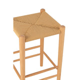 Zoom sur les pieds en bois de la chaise de bar J-Line