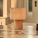 Lampe de table rechargeable Eloïsa marron clair
