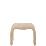 Vue latérale du tabouret J-Line N en textile beige