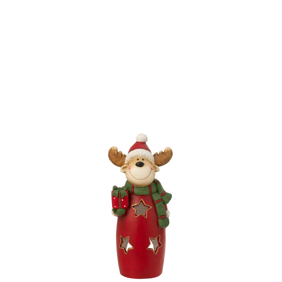 Photophore Renne J-Line illuminé, ajoutant une touche festive