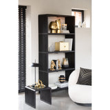 Ambiance chic avec la bibliothèque J-Line en bois recyclé noir