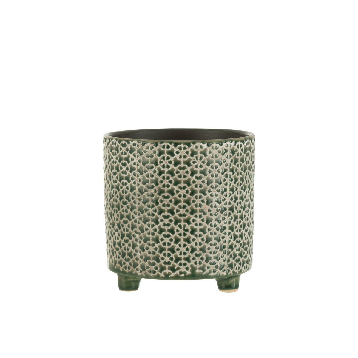 Ambiance zen avec le pot de fleurs J-Line sur une table.