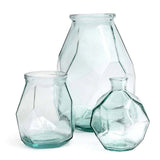 Le Vase Long Origami - Bleu