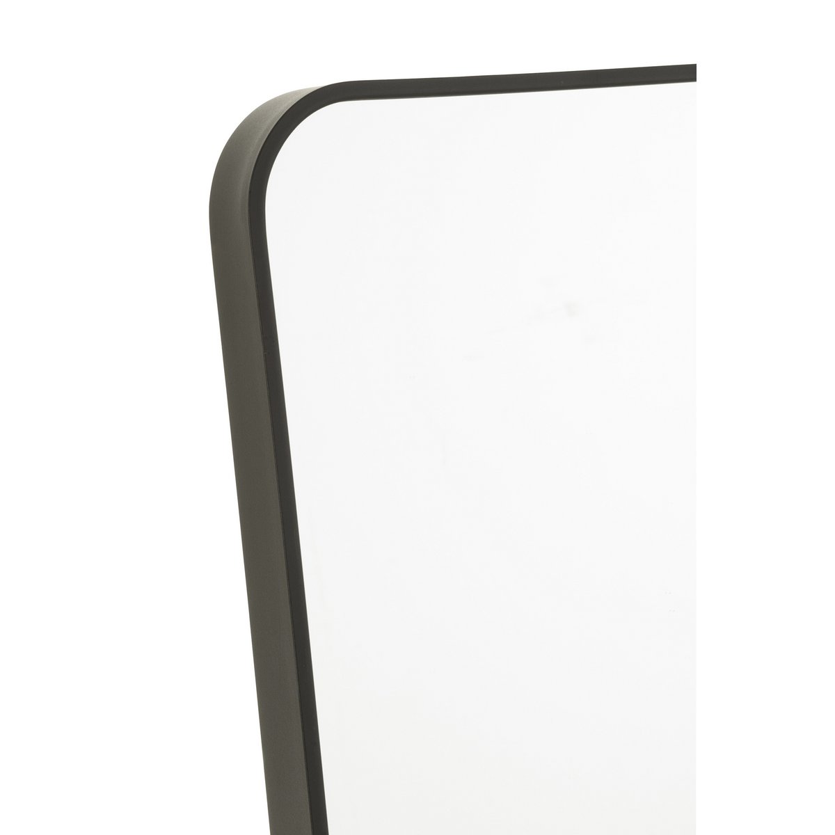 Vue latérale du miroir sur pied J-Line, design moderne