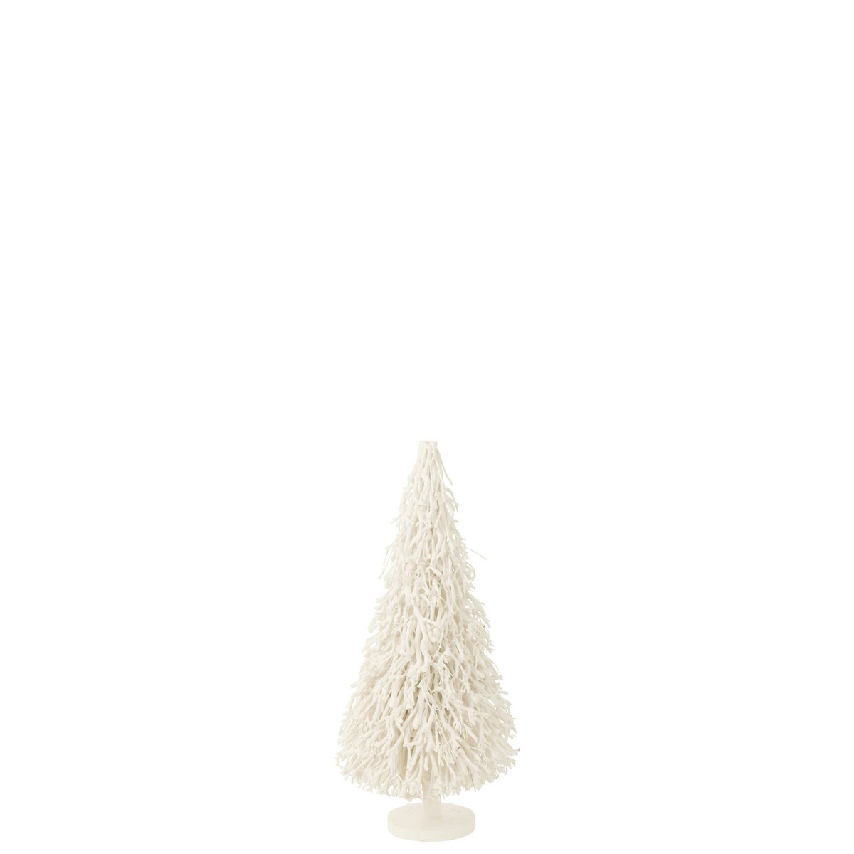 Arbre de Noël petit en bois blanc de J-Line, élégant et classique