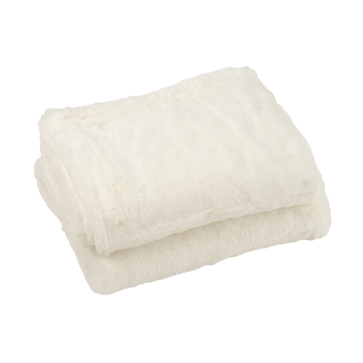 Détail de la texture douce du Plaid Cutie en polaire blanc