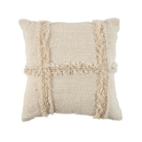 Housse de coussin Nomade en coton naturel, vue de face