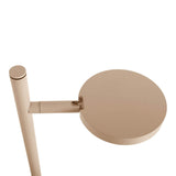 LED LED sans fil "Lupa", 45 cm de haut, en aluminium laqué (amandes givrées, pantone 481 C) et en plastique blanc, à LED intégré, dimmable, capteur tactile.