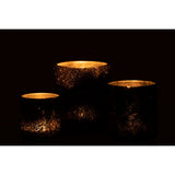 Vue rapprochée du photophore J-Line Glitter, couleur anthracite