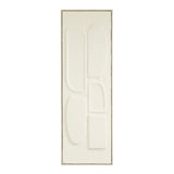 Décoration murale Mica Decorations en blanc cassé avec relief subtil