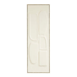 Décoration murale Mica Decorations en blanc cassé avec relief subtil