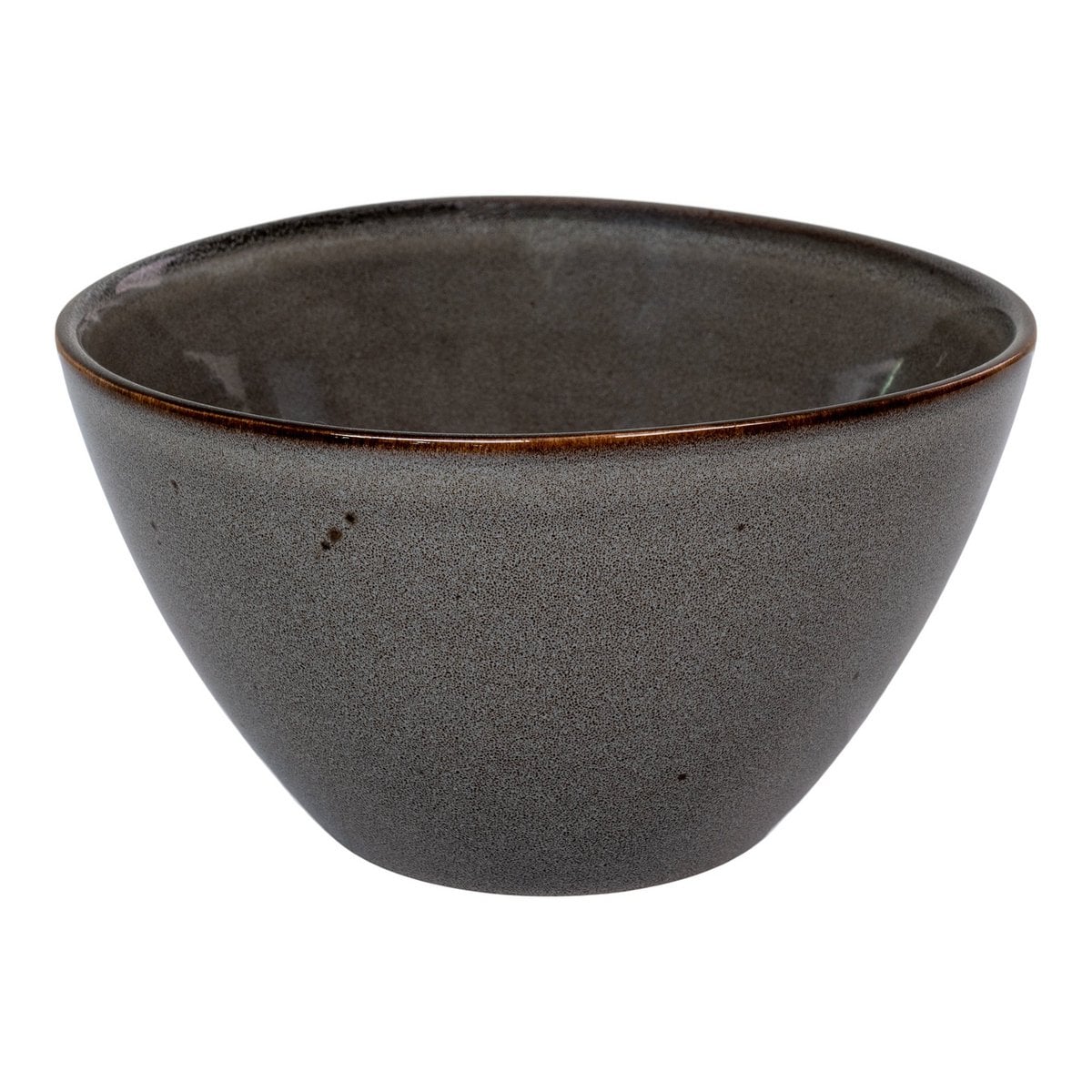 Bol Selma en céramique gris/marron, vue de dessus
