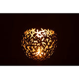 Bougeoir J-Line Leaf - aluminium - or - L