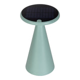 Lampe de table de batterie solaire "Palu" pour l'extérieur et à l'intérieur, en plastique en vert, 20 cm de haut