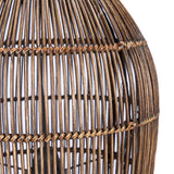 La Suspension Cloche Tissée - Noyer Foncé - S