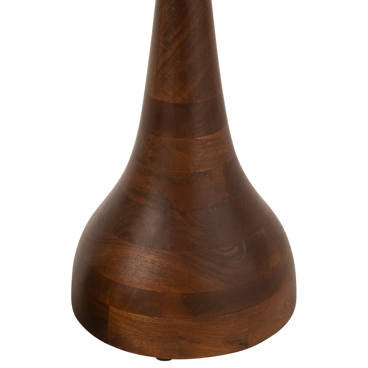 Set de 2 tables d'appoint Paro en manguier marron et noir, vue d'ensemble.