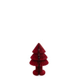 Sapin de Noël Pliable J-Line en papier rouge, élégant et festif