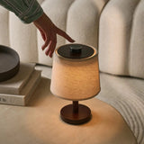 Lampe rechargeable en bois marron foncé Rover