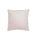 Coussin Vintage Velours/Lin vieux rose 45x45, vue de face
