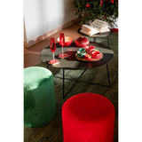Table d'appoint J-Line Round avec accessoires décoratifs