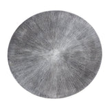 Ensemble de tables basses 2 pièces ø 55 et 45 cm table d'appoint en métal argenté tables rondes salon Carlton