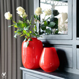 Vase rouge en verre Artic Bright