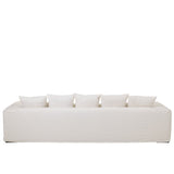 Housse Monaco Linen XL installée sur une grande assise.