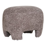 Pouf Nazare beige en polyester avec design moderne