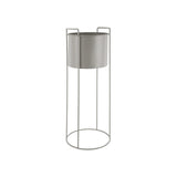 Pot de fleurs Essence rond, couleur gris, intérieur moderne