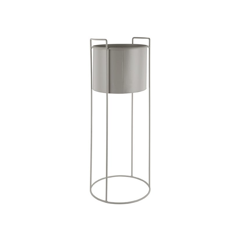 Pot de fleurs Essence rond, couleur gris, intérieur moderne