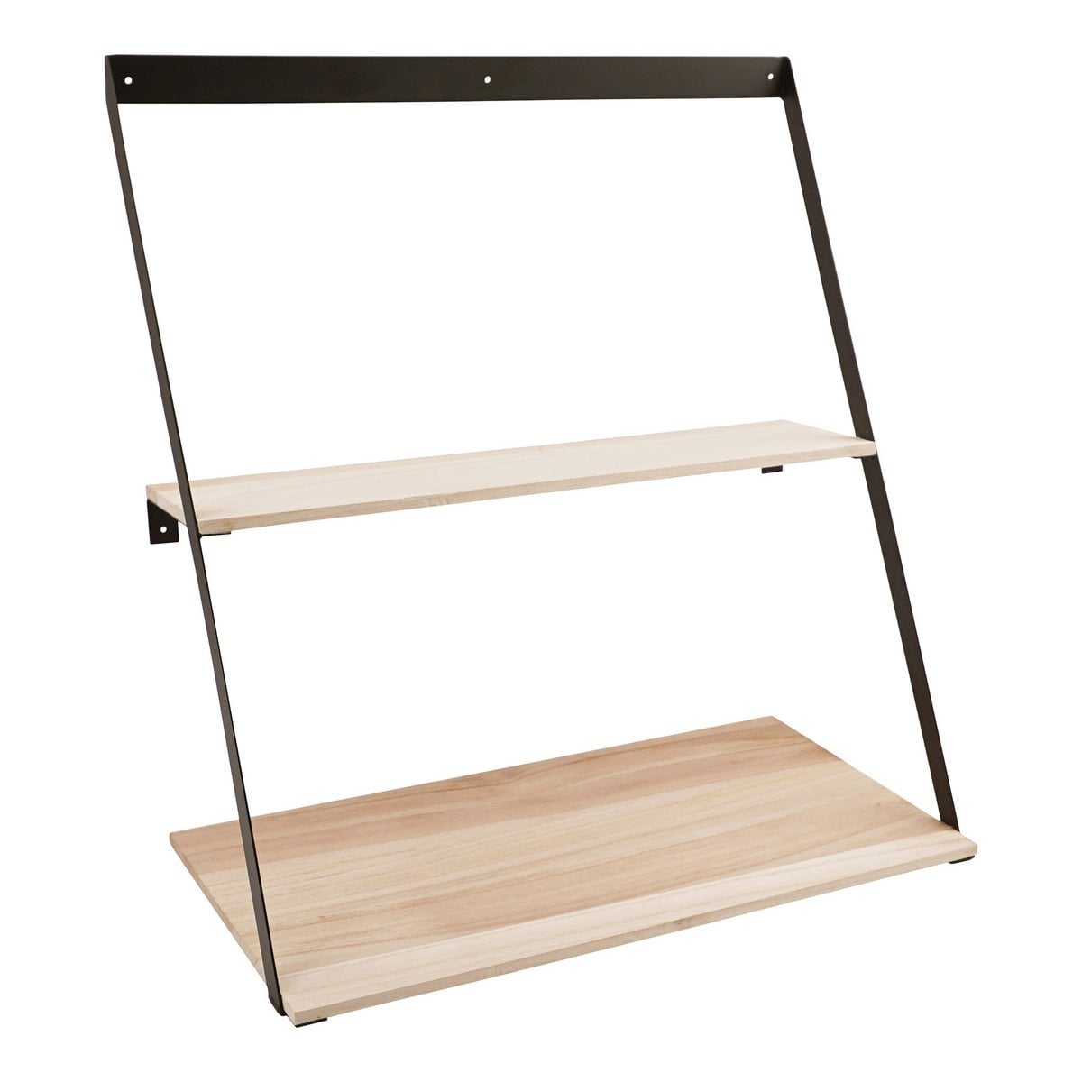 Étagère Berne en bois et métal noir, design scandinave élégant