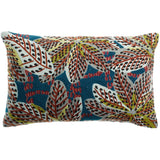 Coussin brodé Ariane Pétrole 30 x 50